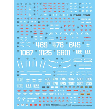 G-Rework CD-HL-GMFT Premium Decal for HG RGm-79 Gm Moroccan Front Type